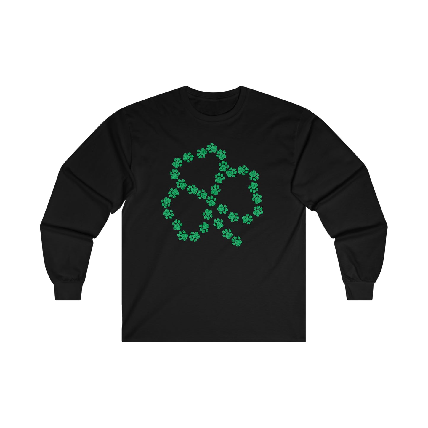 Paw Shamrock Long Sleeve Tee
