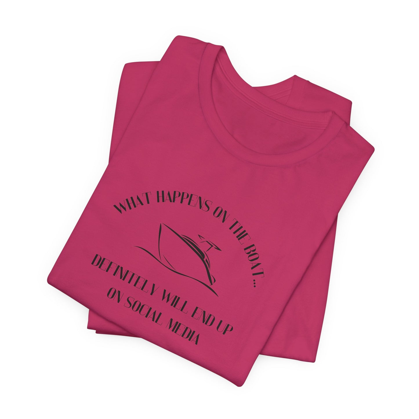 What happens on the boat pontoon shirt
