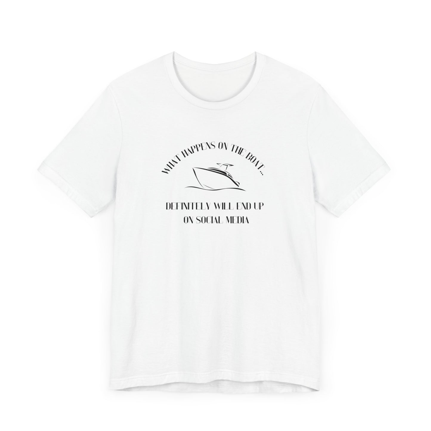 What happens on the boat pontoon shirt