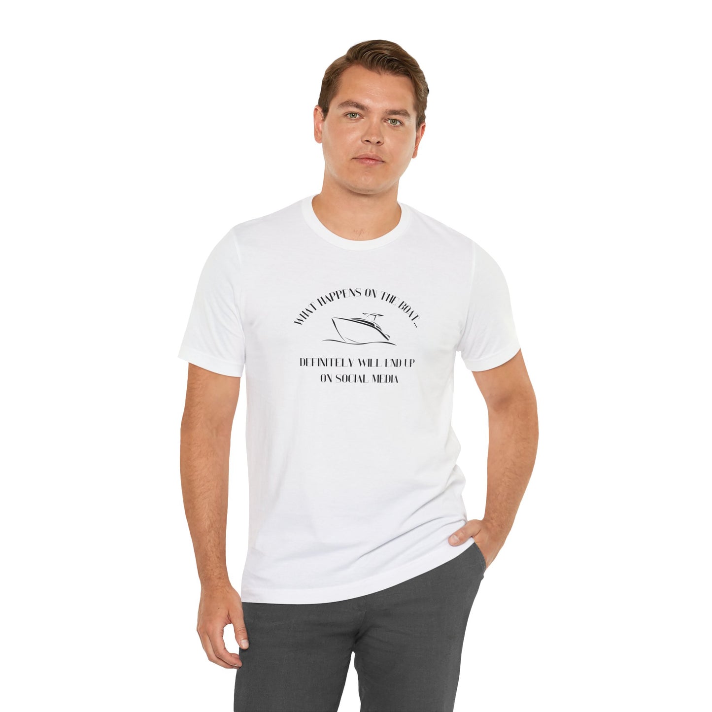 What happens on the boat pontoon shirt