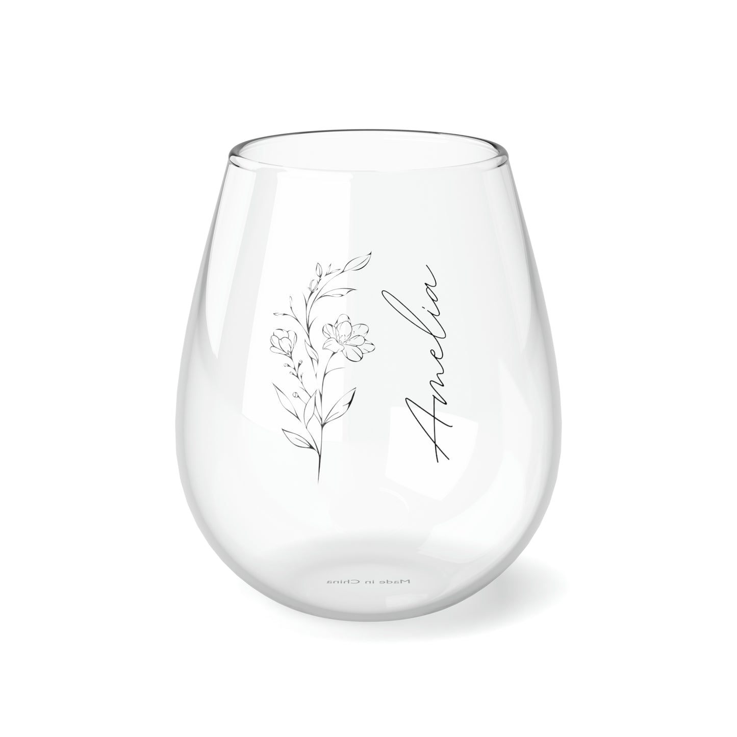 Personalized Stemless Wine Glass, 11.75oz