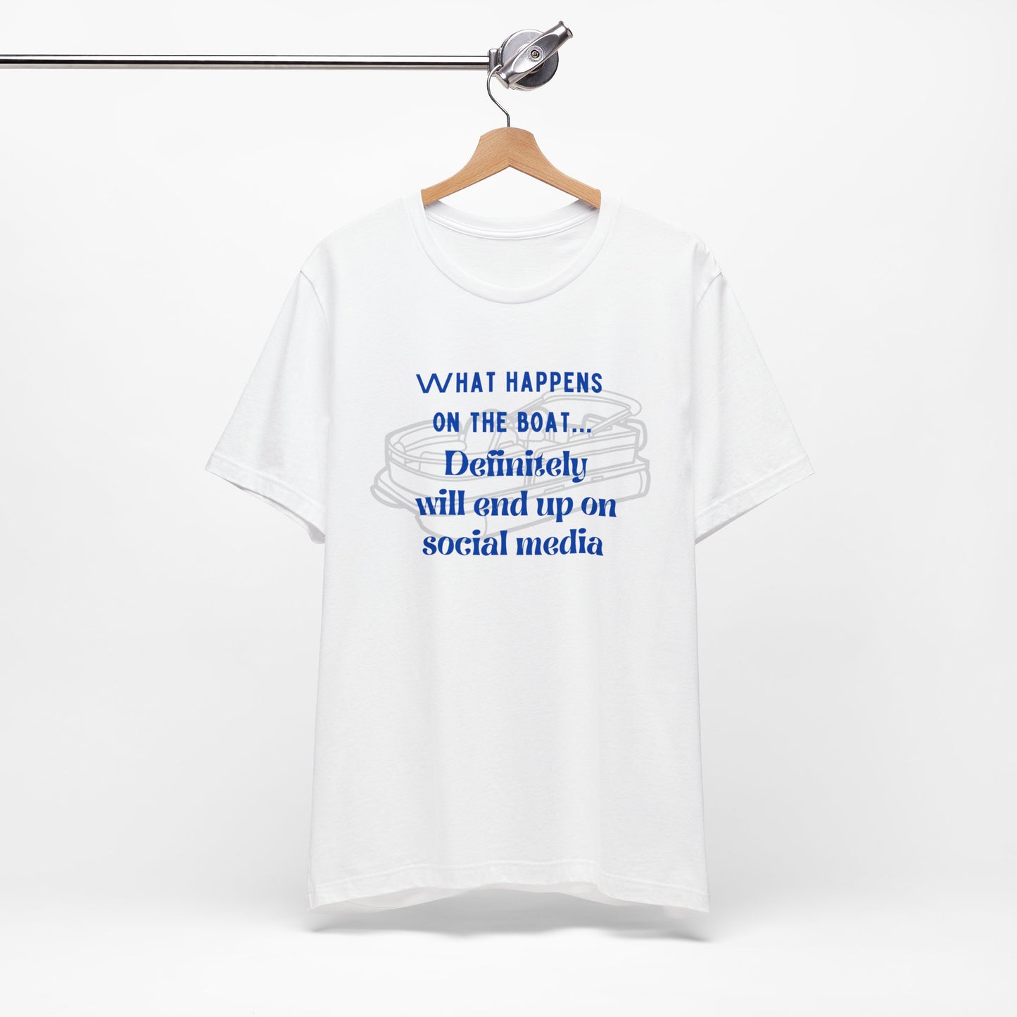 What happens on the boat pontoon tshirt