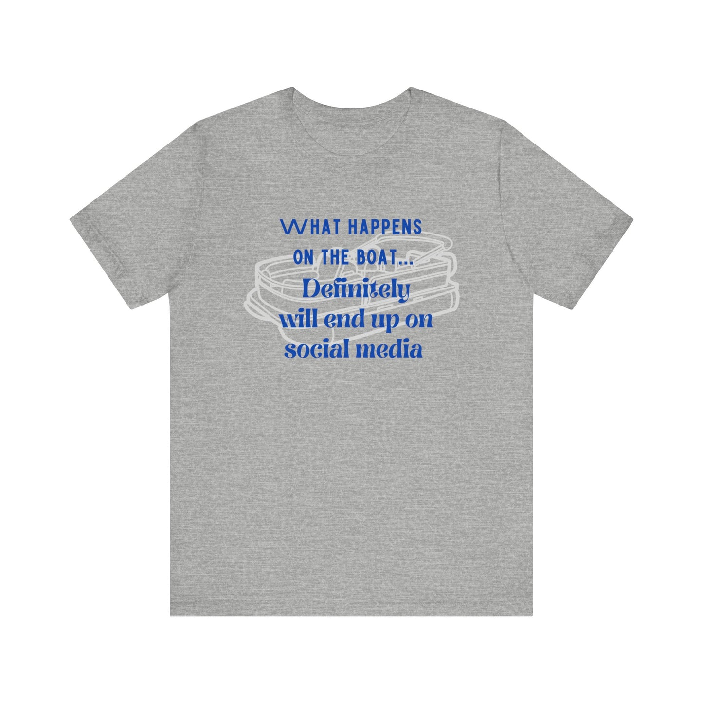 What happens on the boat pontoon tshirt