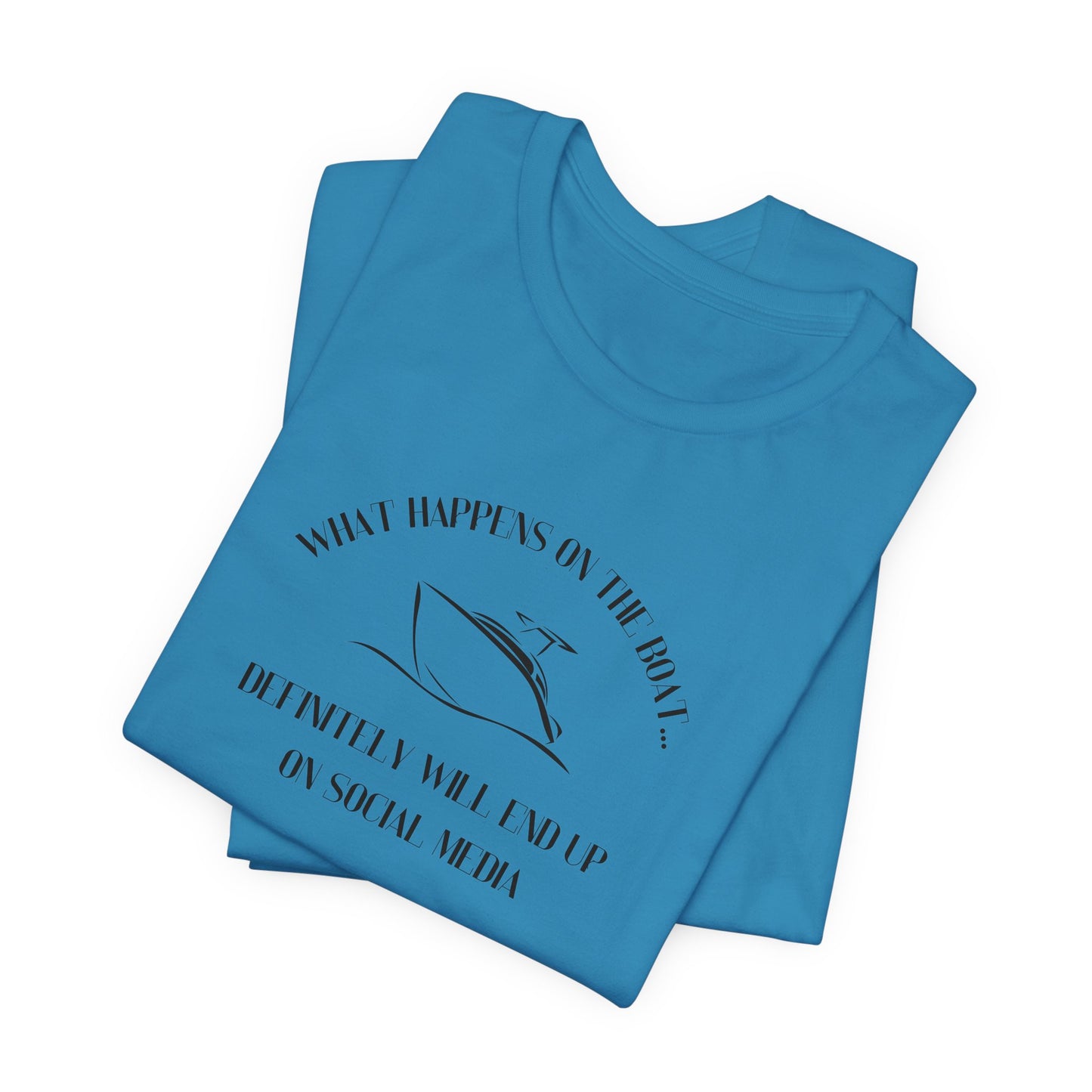 What happens on the boat pontoon shirt