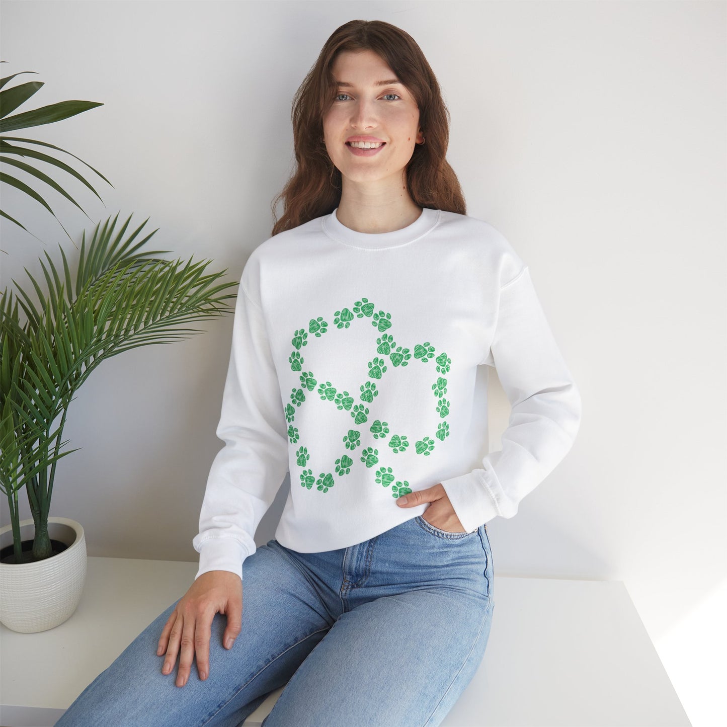 Paw Shamrock Crewneck Sweatshirt