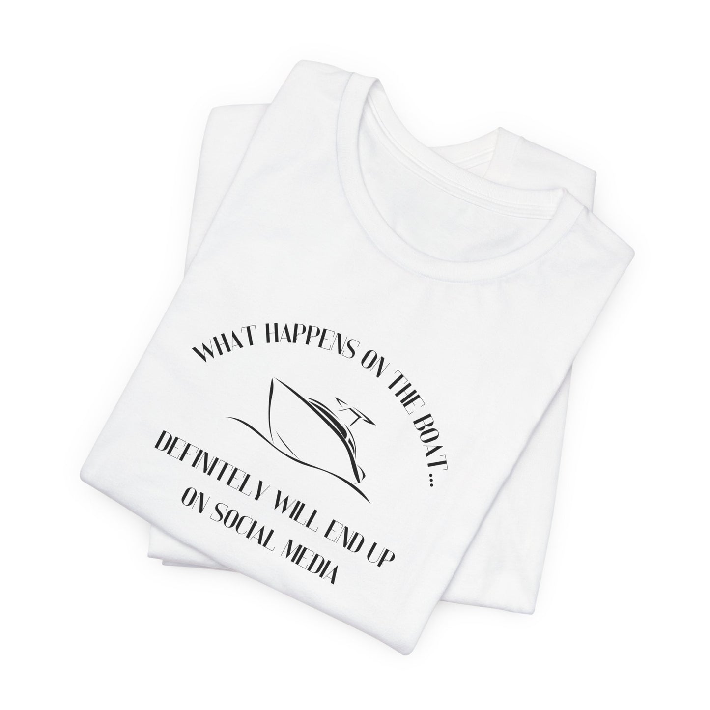 What happens on the boat pontoon shirt
