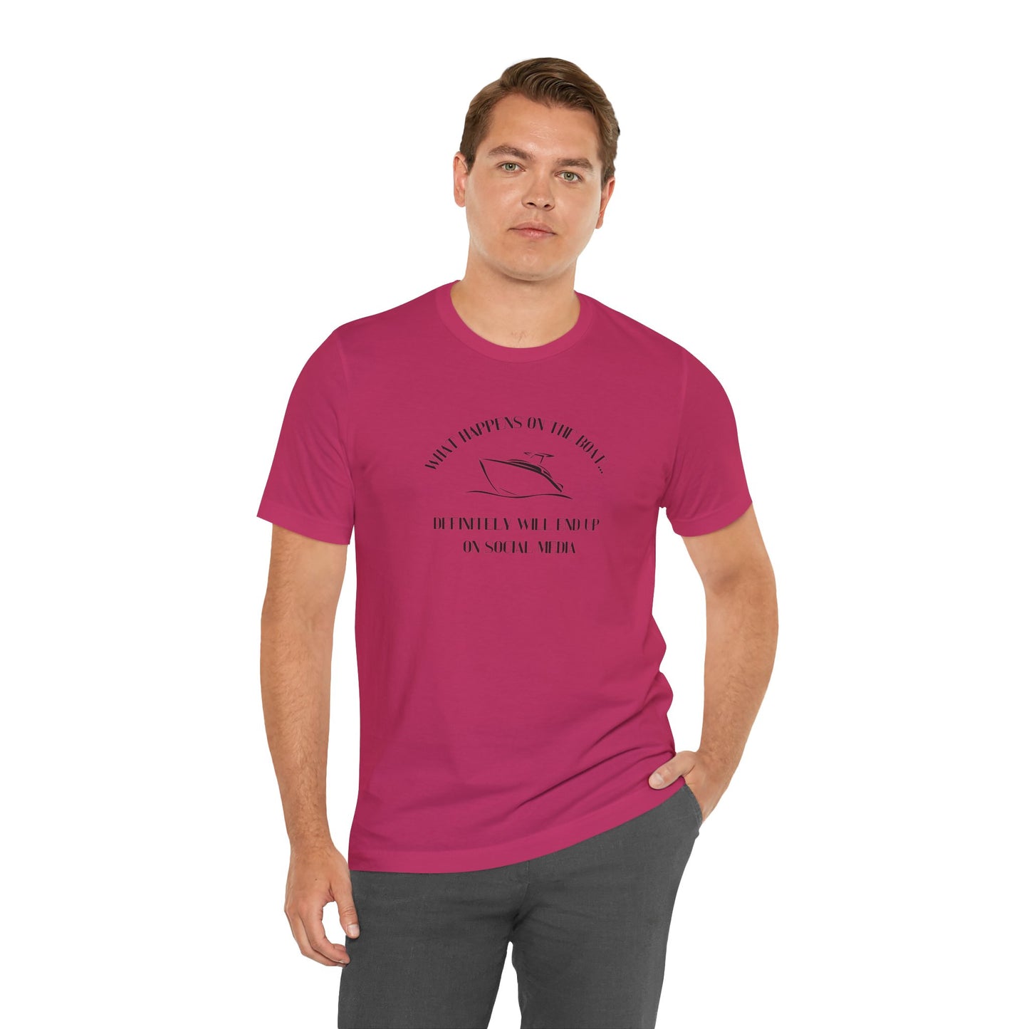 What happens on the boat pontoon shirt