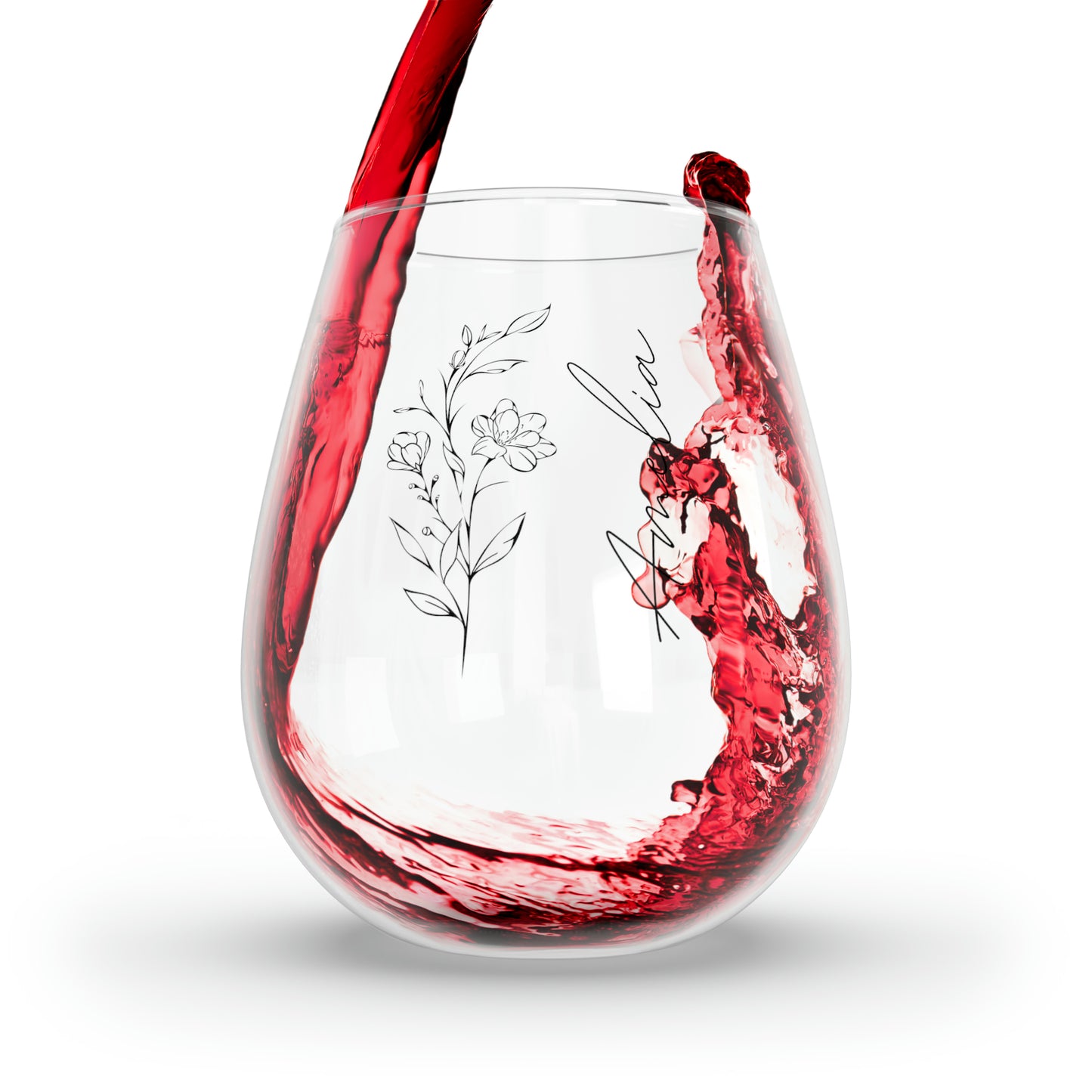 Personalized Stemless Wine Glass, 11.75oz