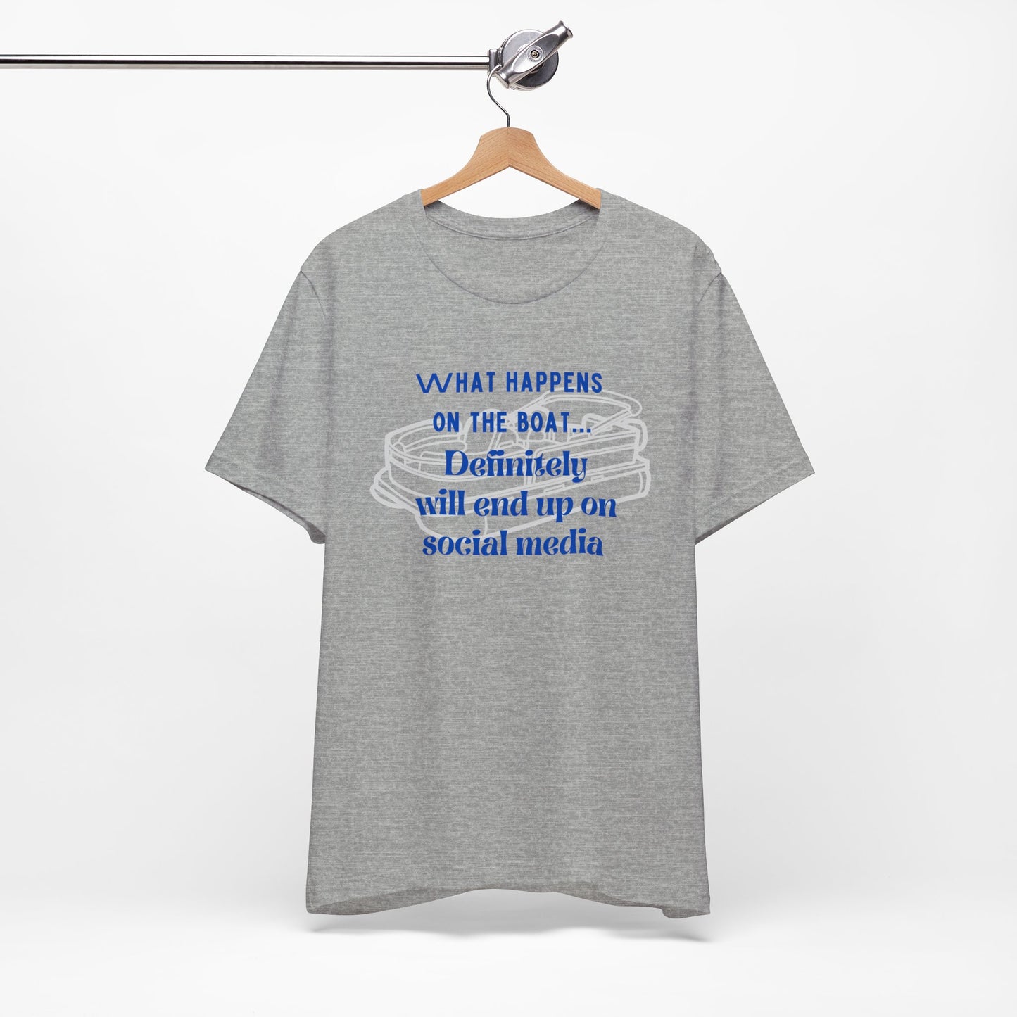 What happens on the boat pontoon tshirt