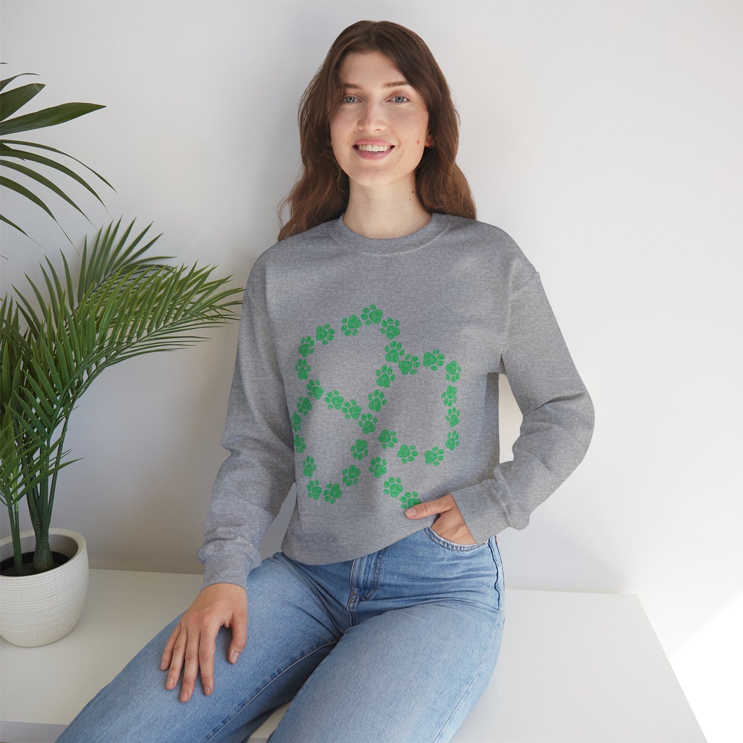 Paw Shamrock Crewneck Sweatshirt