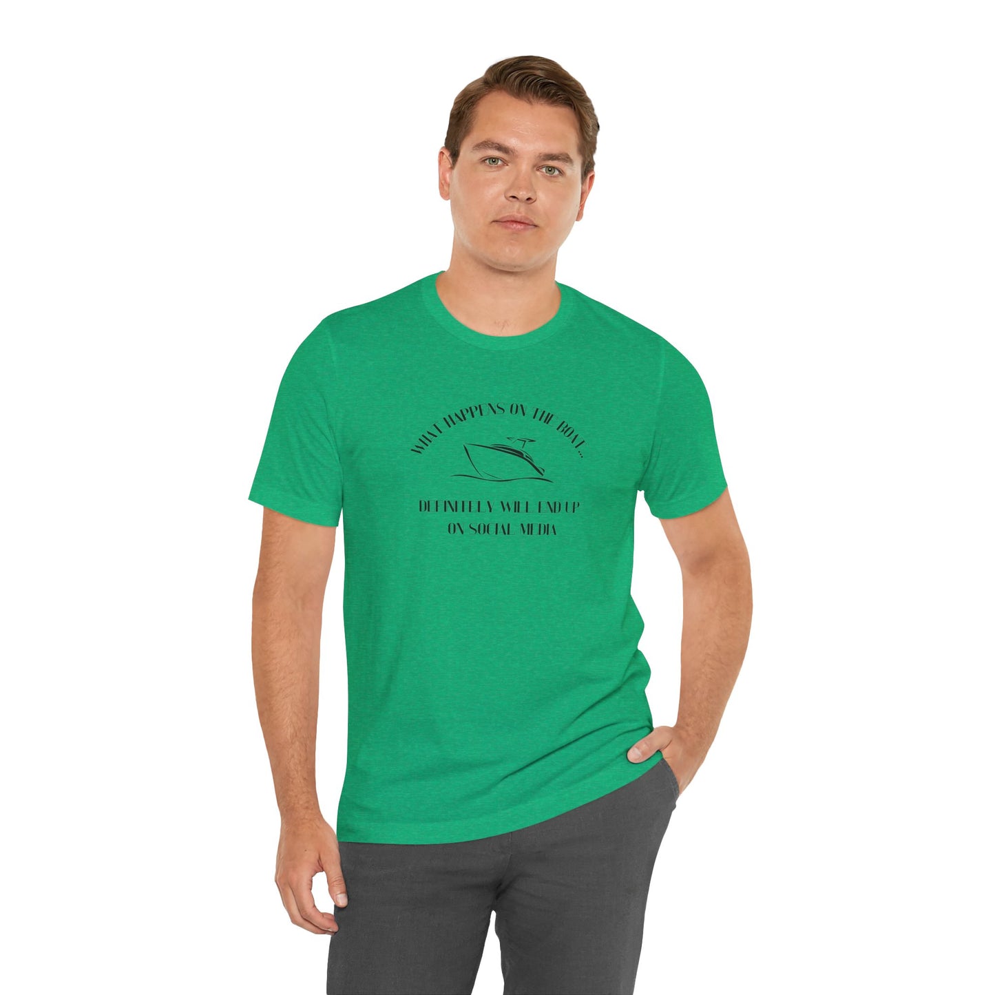 What happens on the boat pontoon shirt