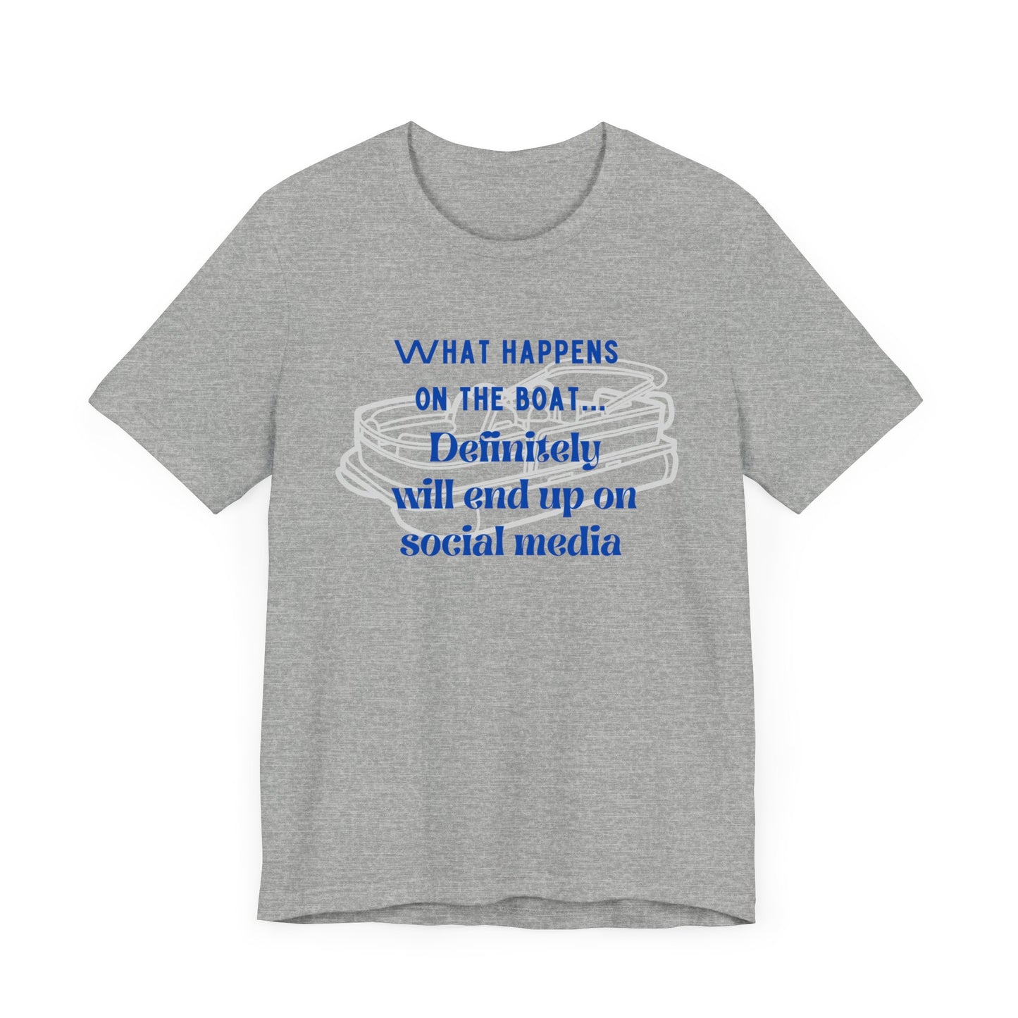 What happens on the boat pontoon tshirt