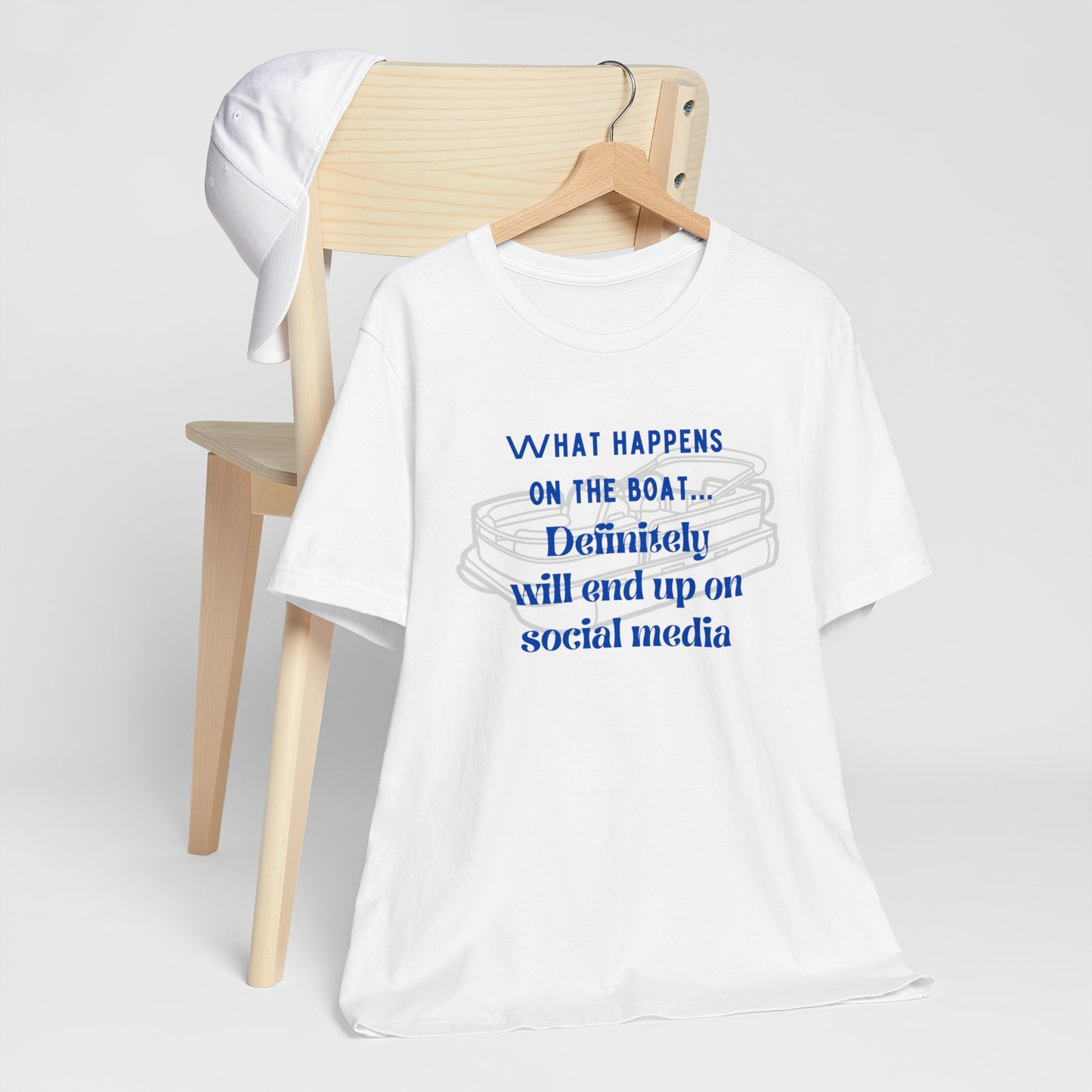What happens on the boat pontoon tshirt