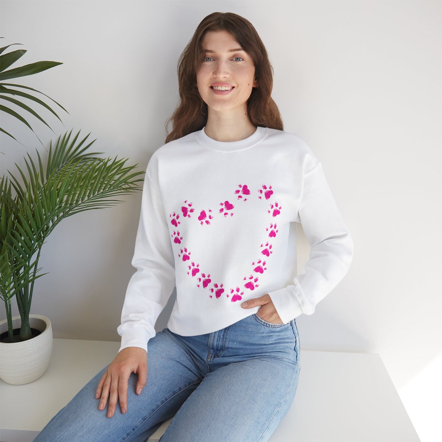 Paw Heart Crewneck Sweatshirt