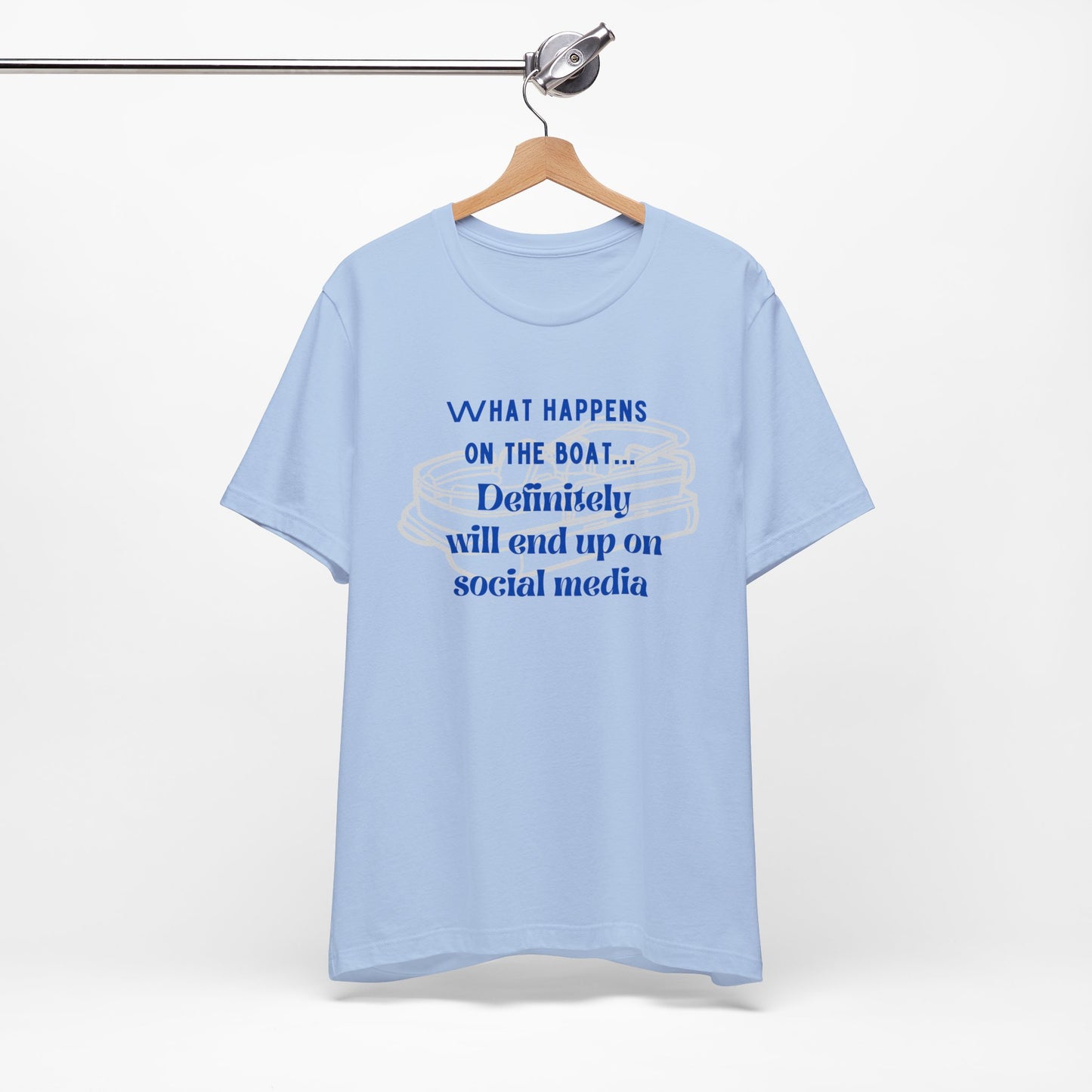 What happens on the boat pontoon tshirt