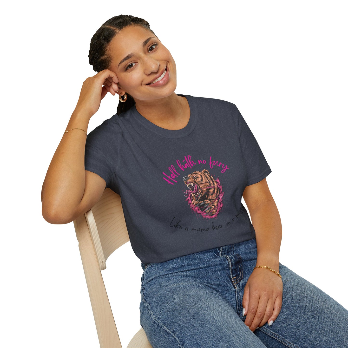 Hell hath no fury mama bear Softstyle T-Shirt