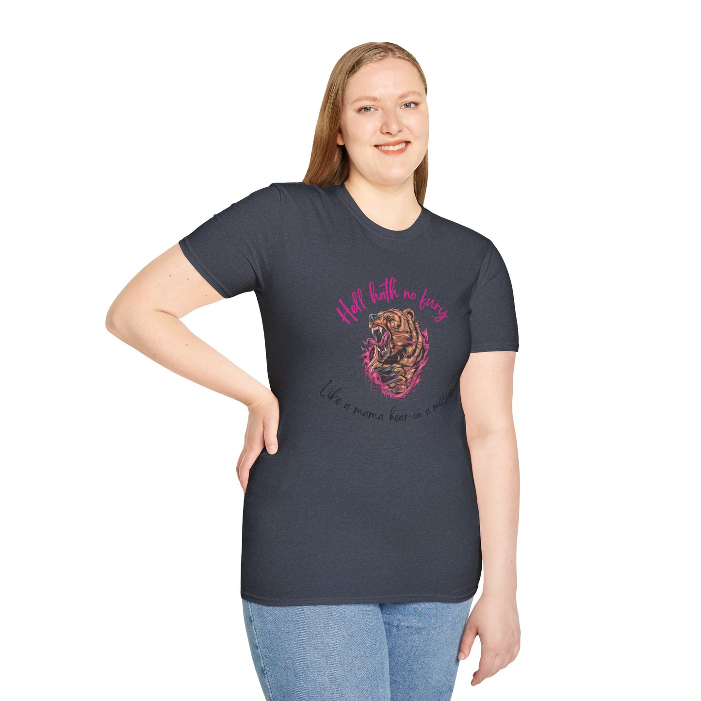 Hell hath no fury mama bear Softstyle T-Shirt
