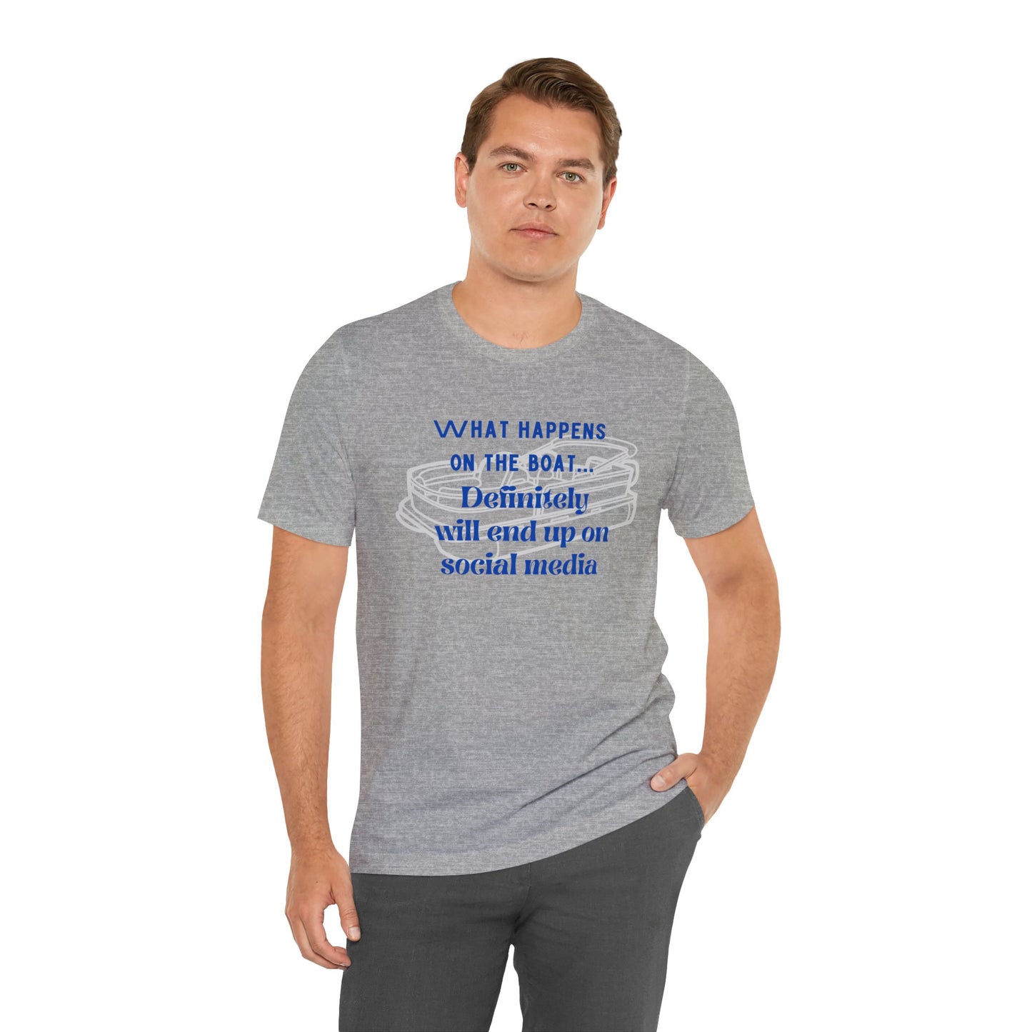 What happens on the boat pontoon tshirt