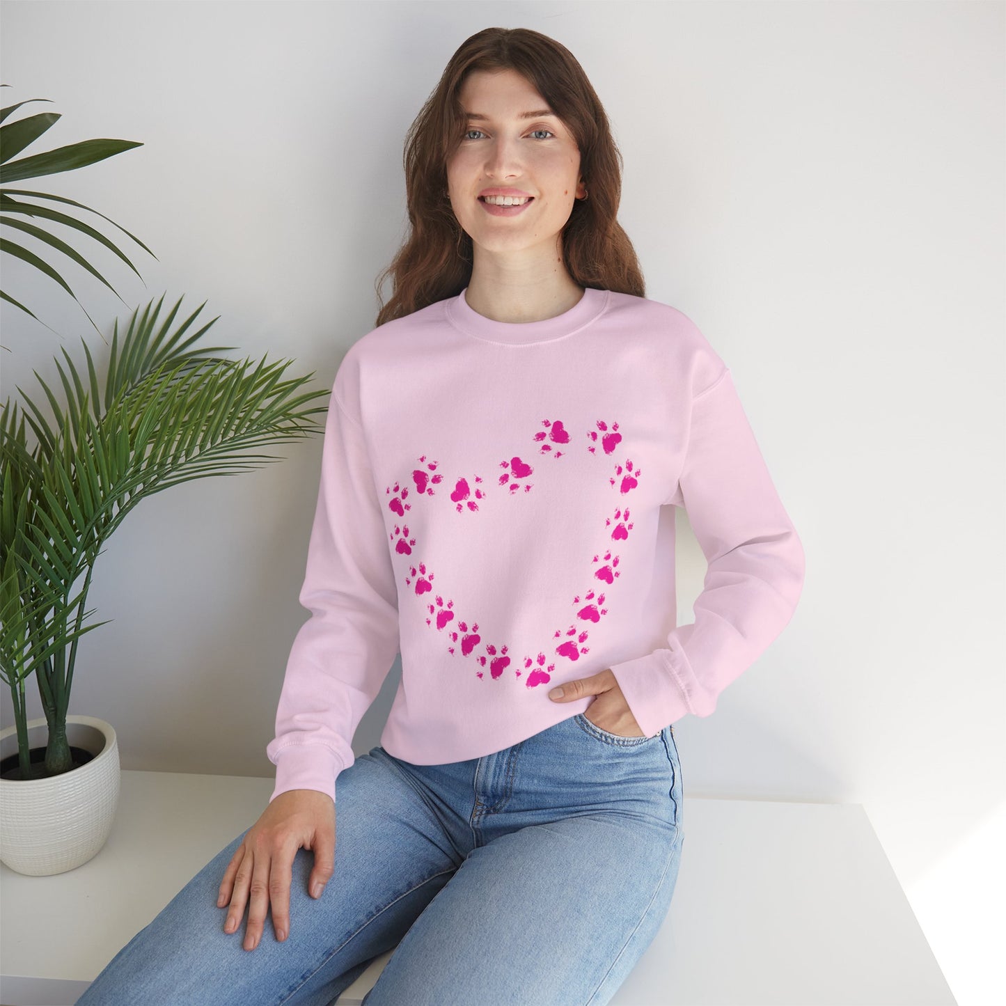Paw Heart Crewneck Sweatshirt