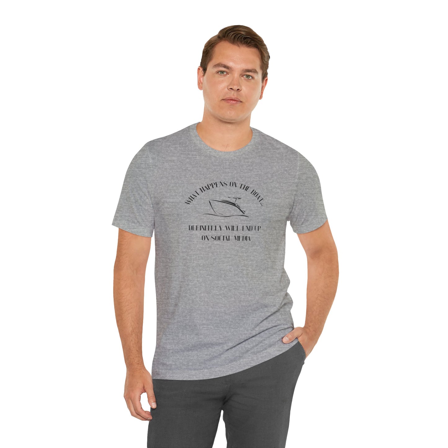 What happens on the boat pontoon shirt