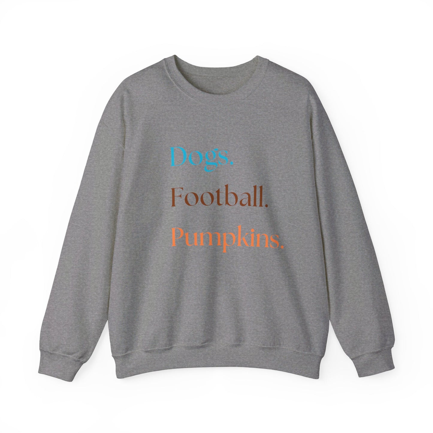 Dogs. Football. Pumpkins.