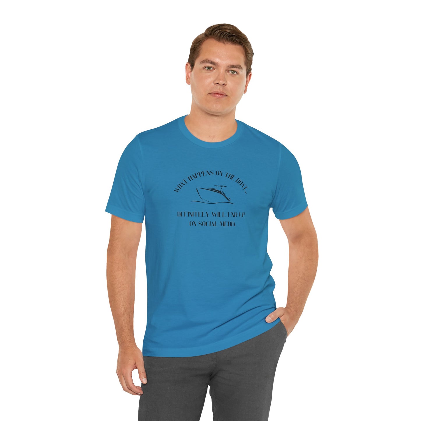 What happens on the boat pontoon shirt