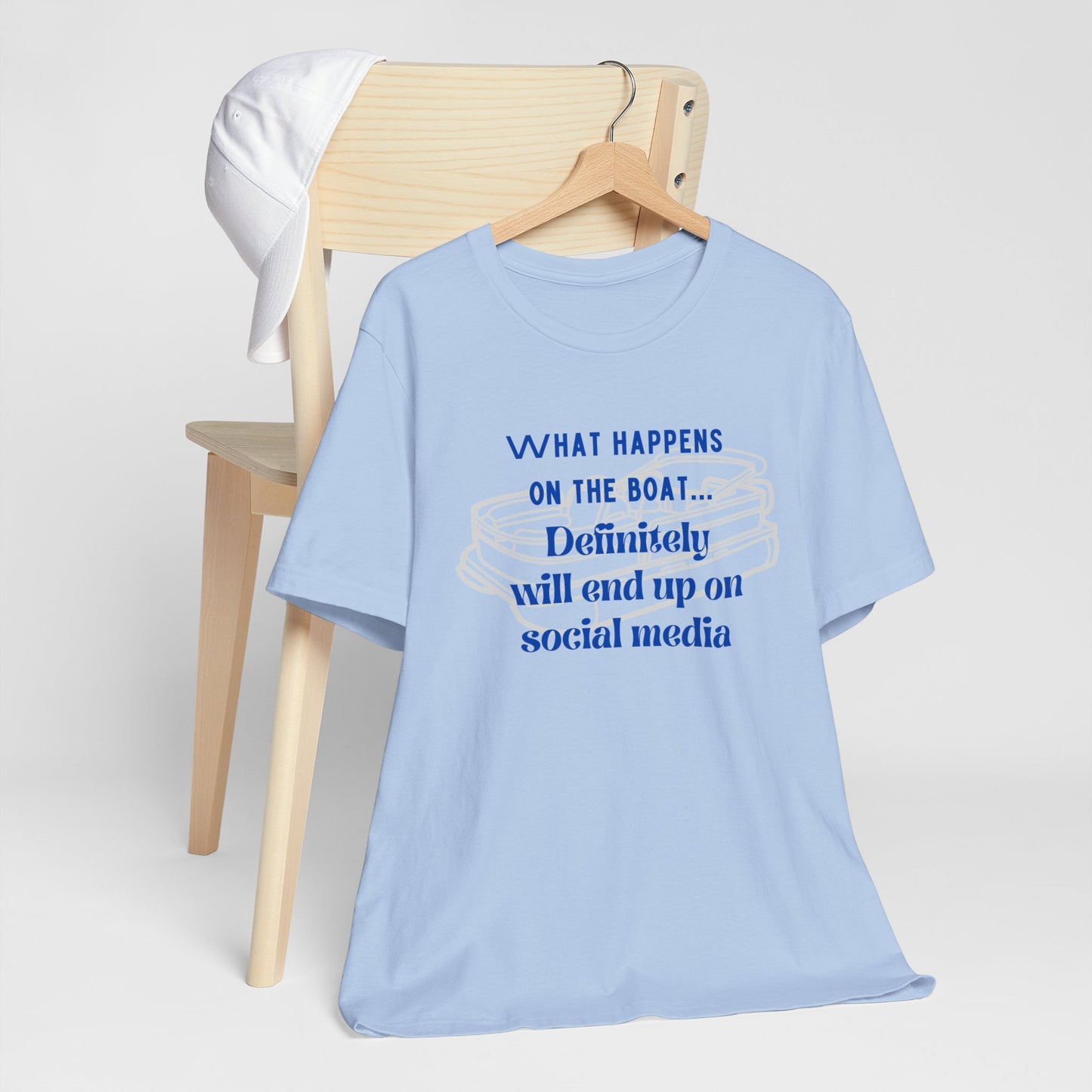 What happens on the boat pontoon tshirt