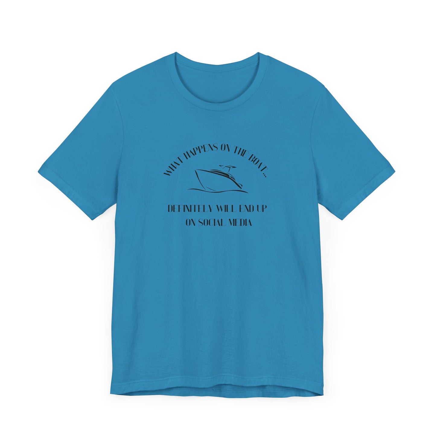 What happens on the boat pontoon shirt