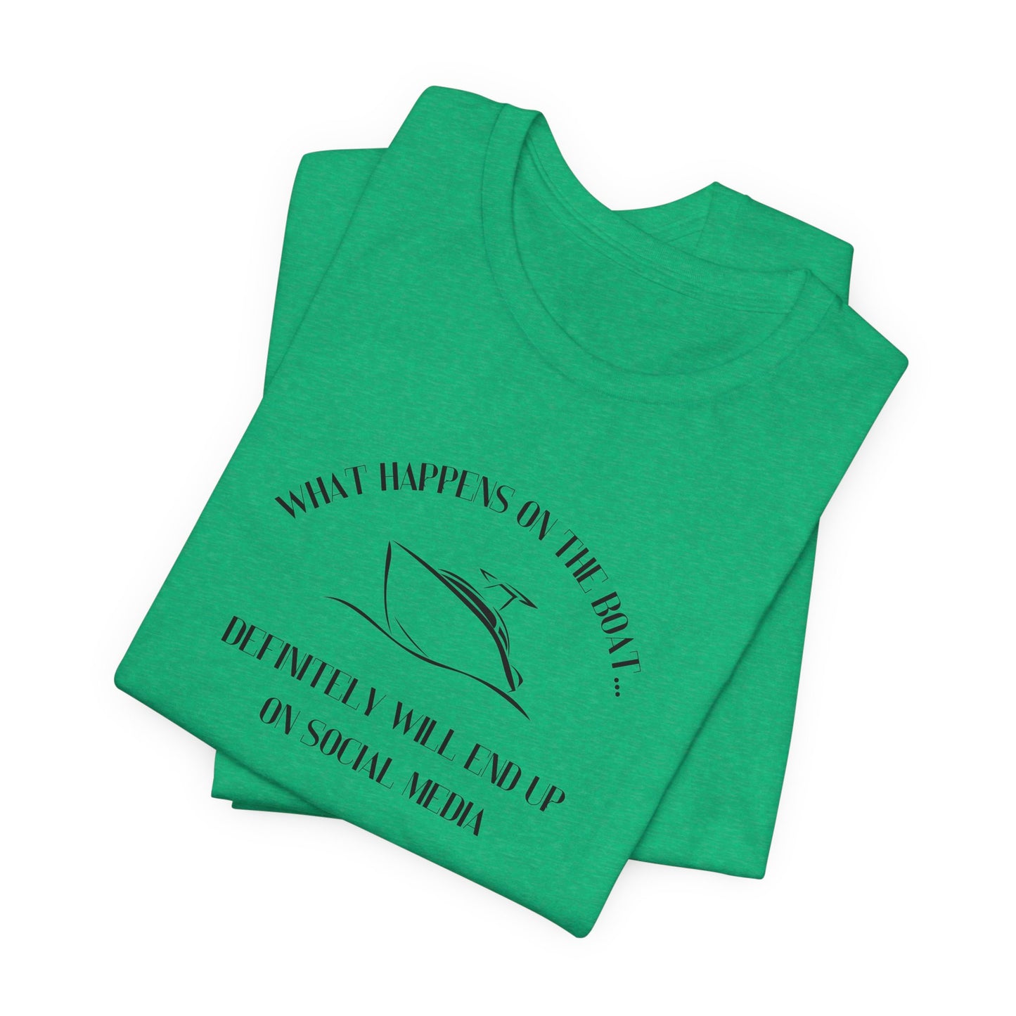 What happens on the boat pontoon shirt