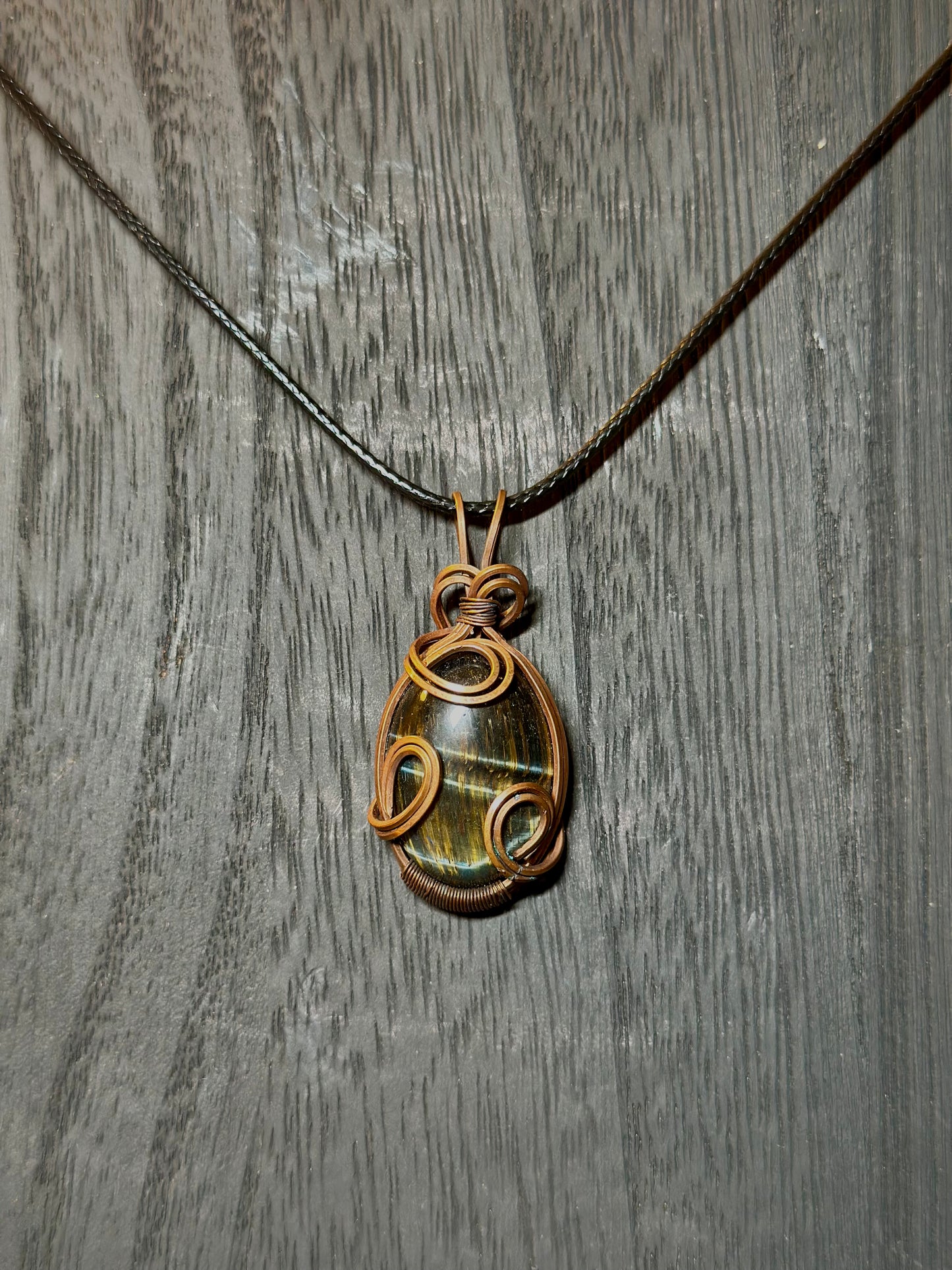 Blue Tiger Eye Pendant