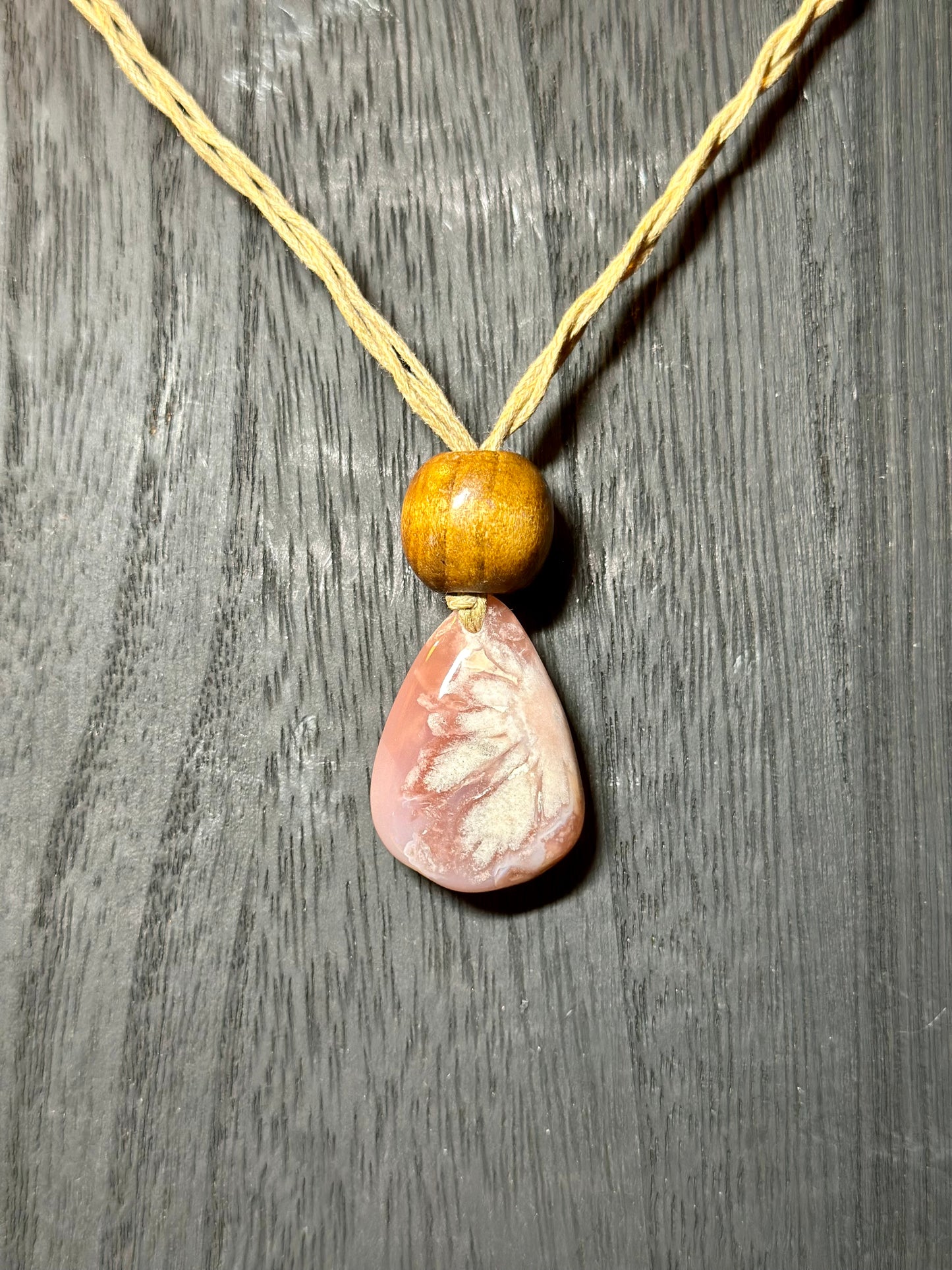Flower Agate Pendant