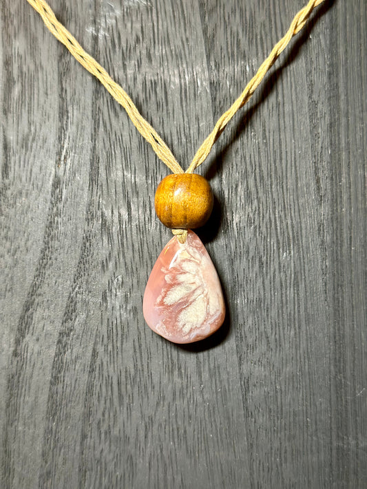 Flower Agate Pendant