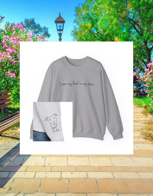 Pit Bull personalized Crewneck Sweatshirt